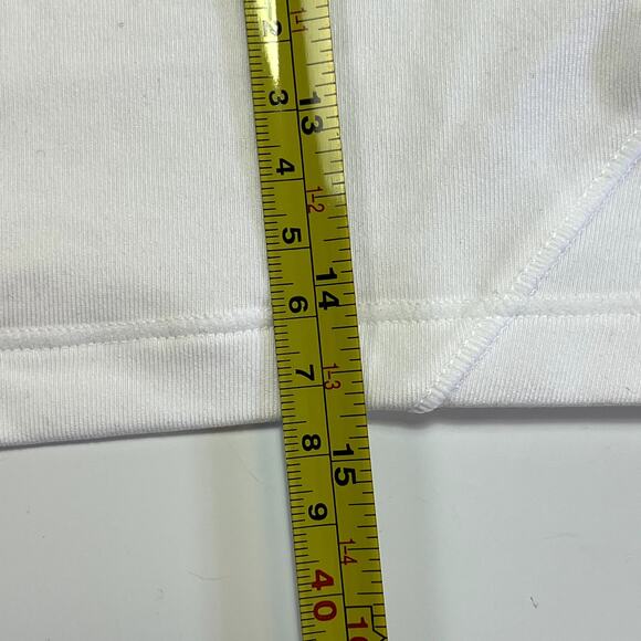 Athleta XS Crop Tank Top Shanti Yoga Tank Bright White Athletic Workout Shirt - Picture 12 of 12